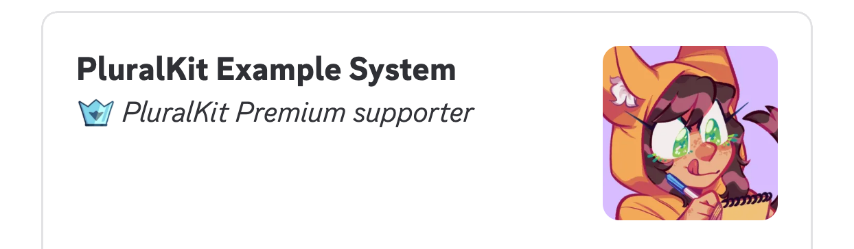 PluralKit Premium teaser screenshot